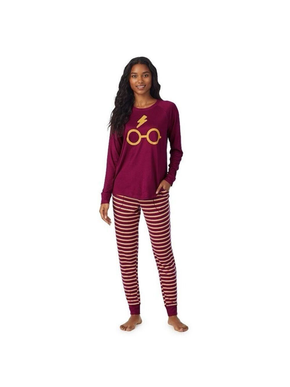 Harry Potter Gryffindor Colors Pajama Top and Joggers Sleep Set - Size 3X